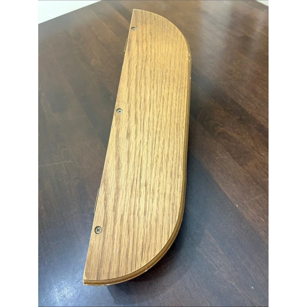 Wall Shelf with Three Pegs - Light Oak